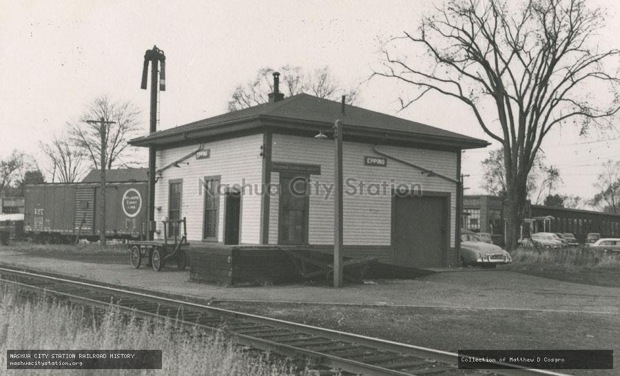 Postcard: Boston & Maine Railroad Station, Epping, New Hampshire